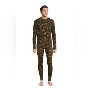 Hanes Originals Men's Raschel Reversible Knit Thermal Top & Thermal Bottom